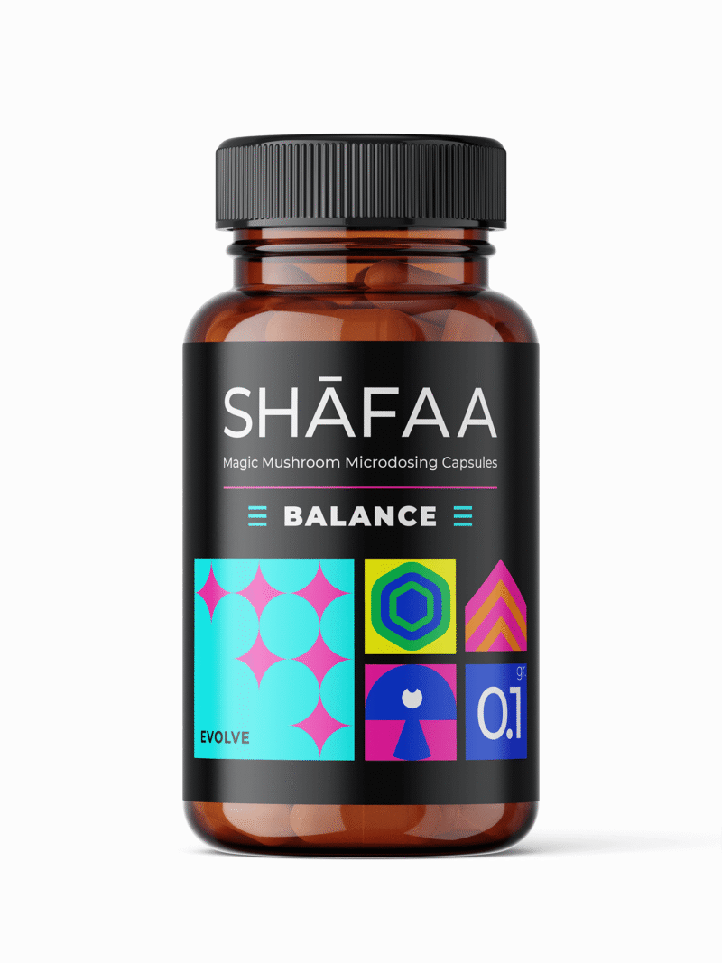 Shafaa Evolve Magic Mushroom Microdosing Balance Blend Kapsler