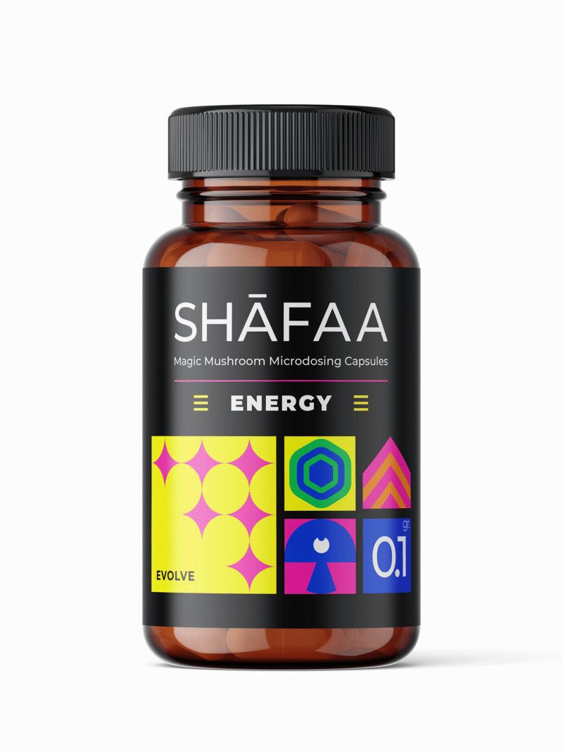 Shafaa Evolve Magic Mushroom Microdosing Energy Blend-kapsler