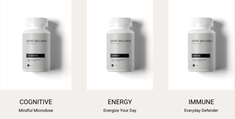 Spore Wellness mikrodosering af svampekapsler - mikropakken (kognitiv, energi og immunforsvar)