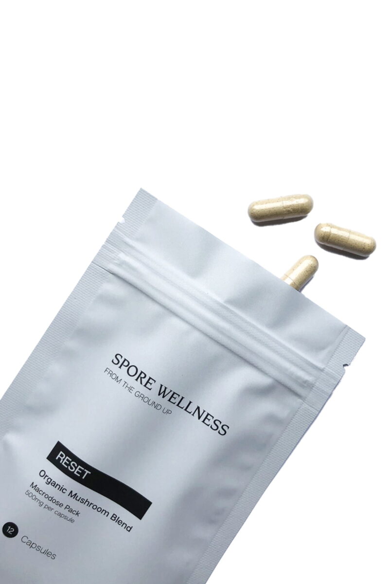 Spore Wellness (Reset) Makrodoserende svampekapsler (vælg mellem 5 stammer)